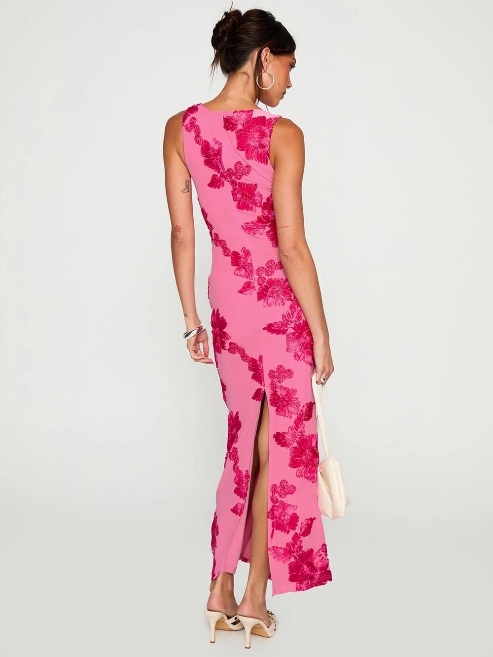 Princess Polly Fionna Floral Maxi Dress Pink - Picture 2 of 4